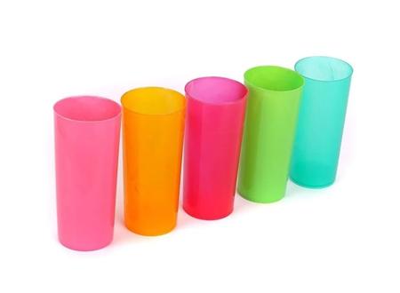 Vasos Plasticos Trago Largo Color a Elección PP x10