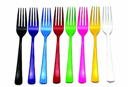 Tenedores Plasticos Party Color a Elección x10