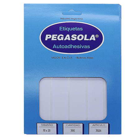 Etiquetas Pegasola 3011 Caja x2700