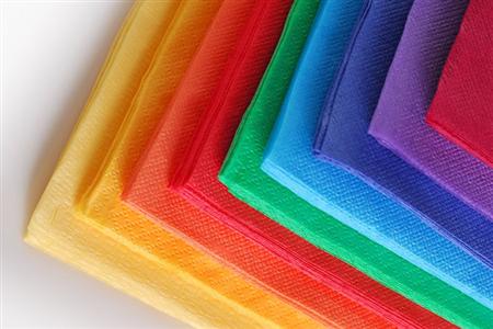 Servilletas Papel Tissue Color Liso a Elección 30x30cm. x20