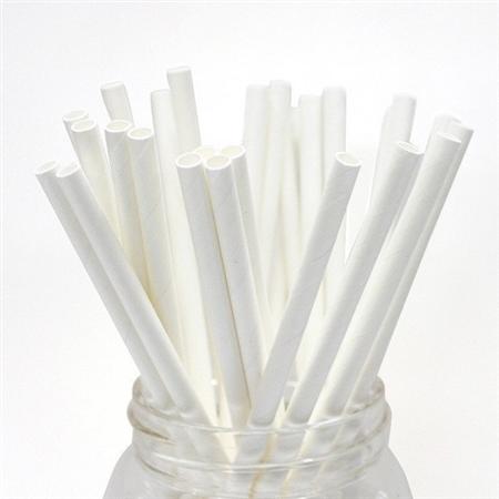 Sorbetes de Papel Blanco Biodegradables x200