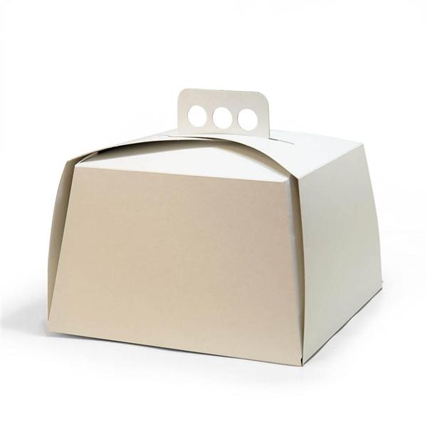 Cajas para Tortas con Manija 24x24x15 Cm. - Papelera Flexipack - Embalajes  y Descartables