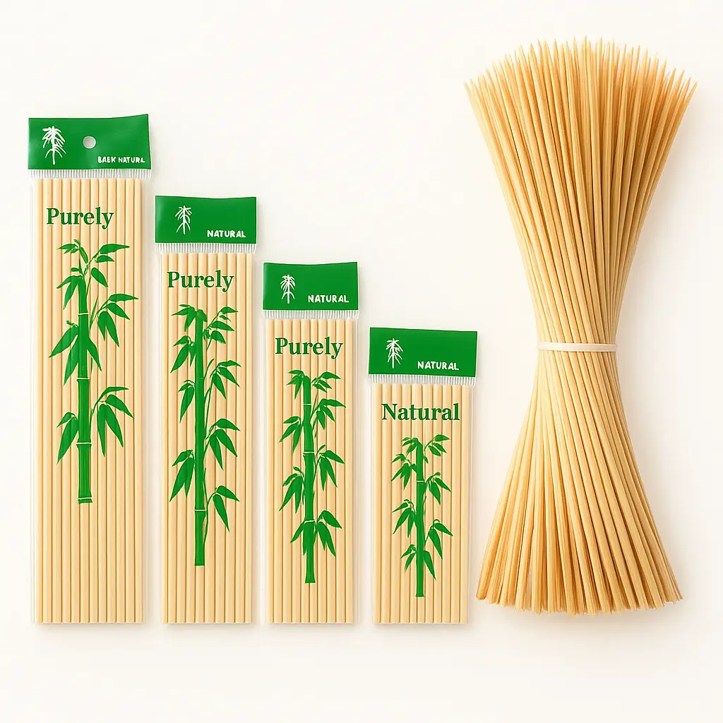 Palitos brochette de banboo x100 u. - medidas varias -
