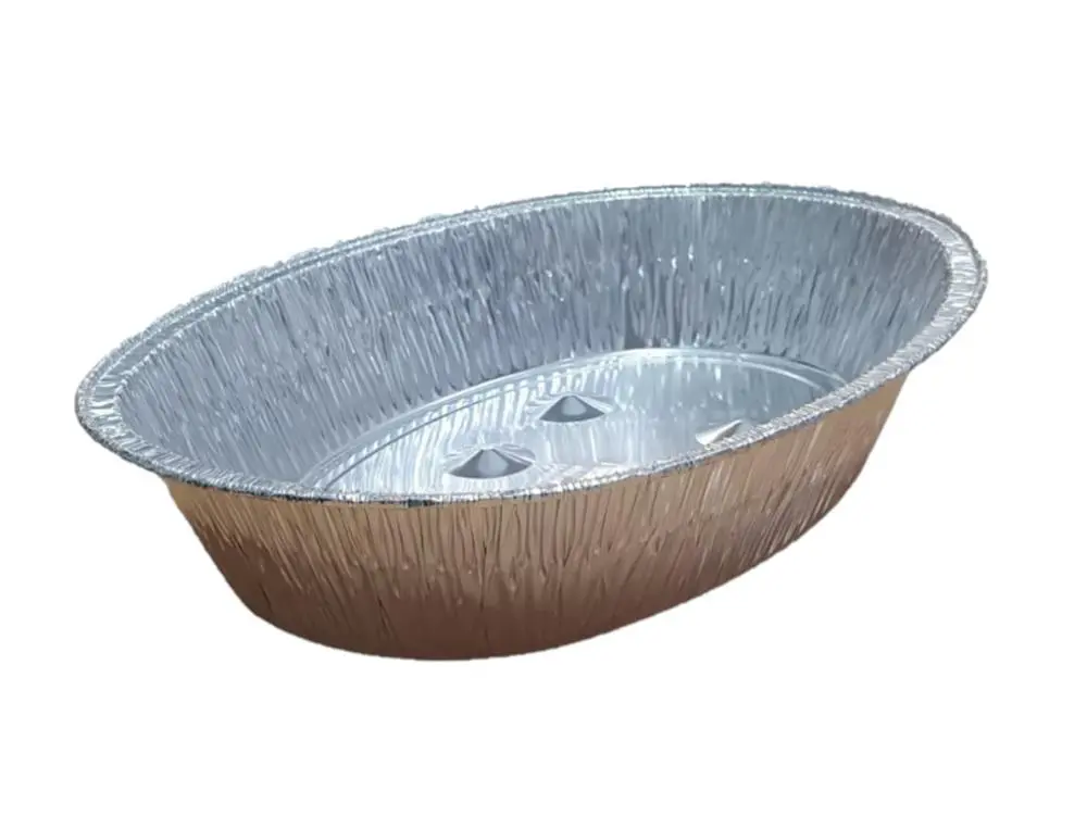Bandeja de aluminio ovalada 4000cc / 136oz