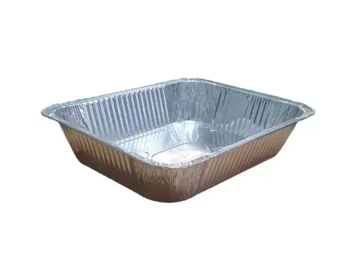 [ALB0160DA40] Bandeja de aluminio rectangular 4000cc / 136oz