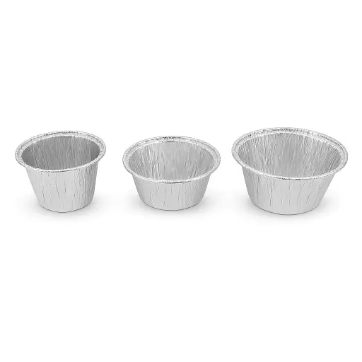Vaso de aluminio descartable - medidas varias -