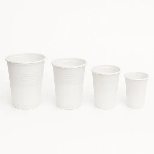 Vasos biodegradables fecula de maíz - medidas varias -