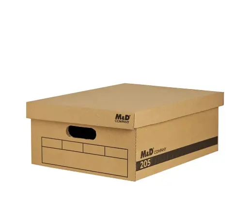 [CCO010110] Caja archivo de cartón americana baja m&d reforzada 40x31x17cm