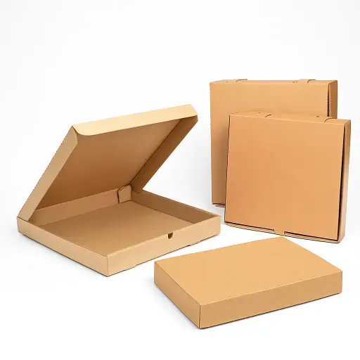 Cajas para pizza cartón microcorrugado marrón x50 u. - medidas varias -