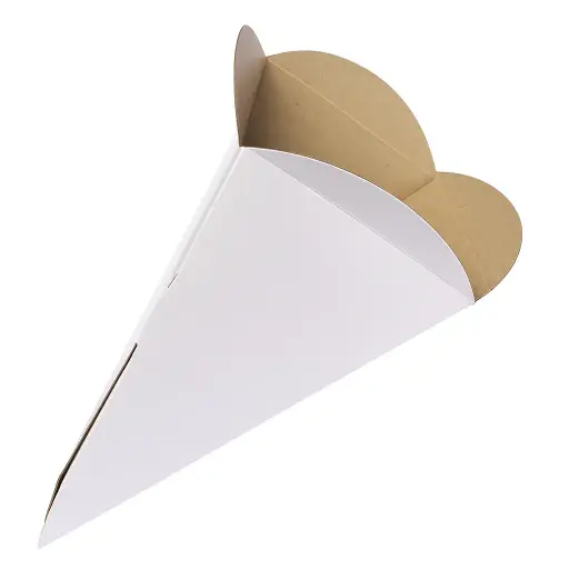 [COF010500] Conos para papas fritas cartulina blanca x250 u.
