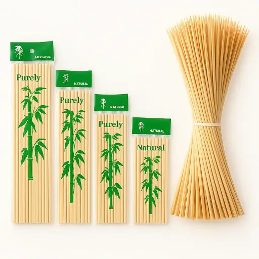 Palitos brochette de banboo x100 u. - medidas varias -