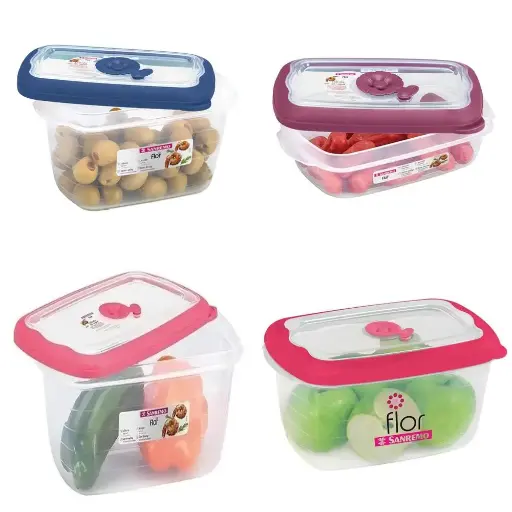 Contenedores herméticos san remo rectangular - medidas varias -